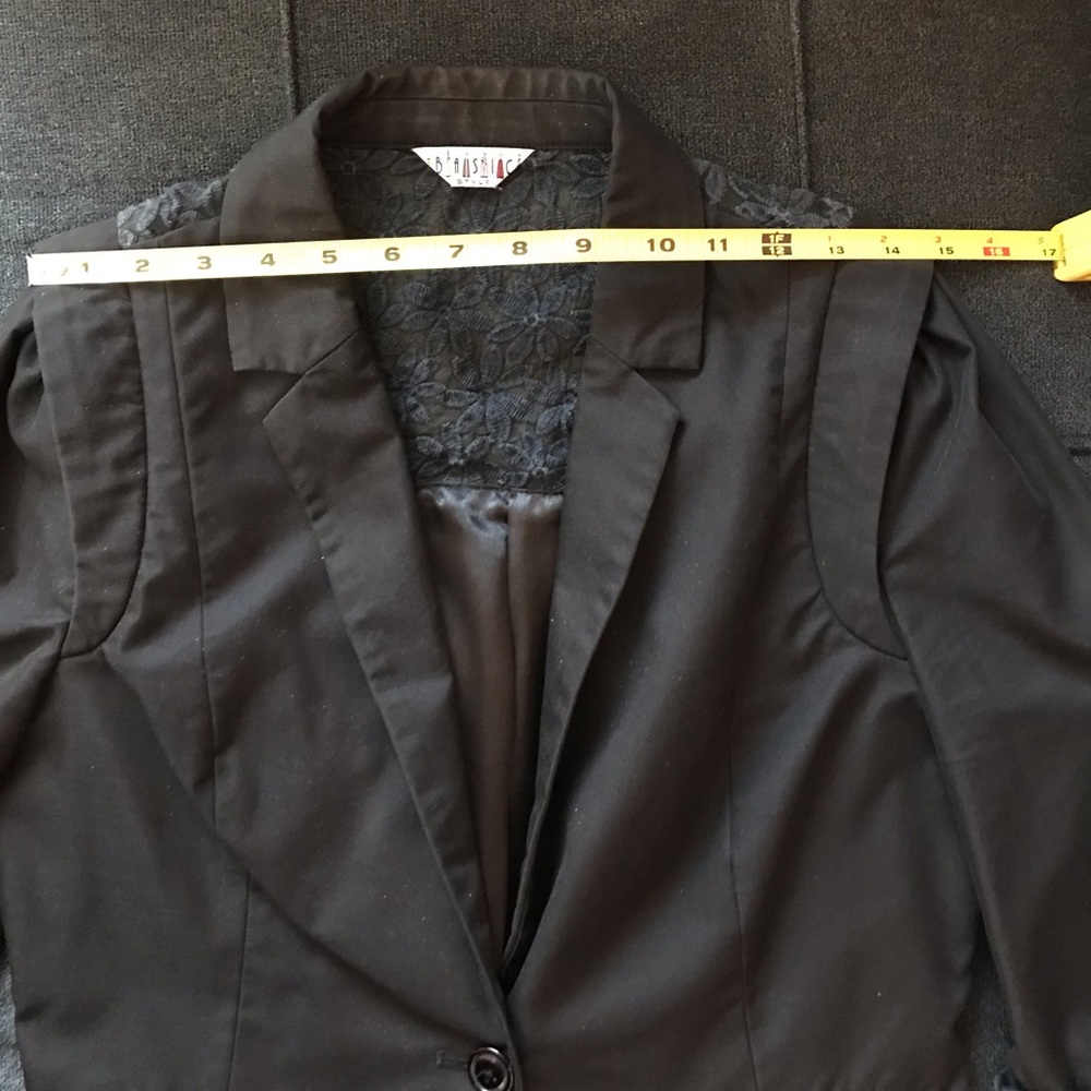 Black Satin Women's Jacket - Picture 8 of 12